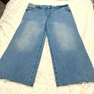 High Rise, Button-fly Stretch Jeans